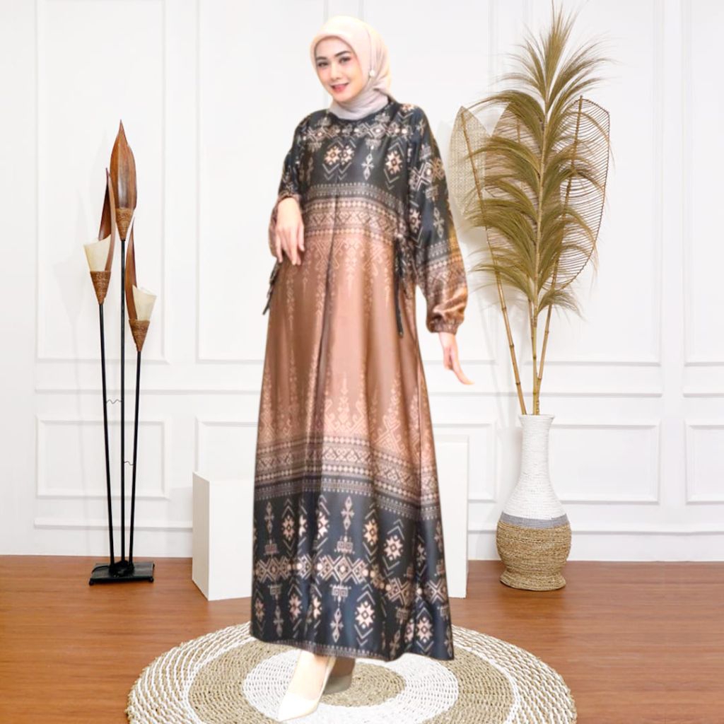 gamis mewah batik model terbaru dress model lebaran 2026