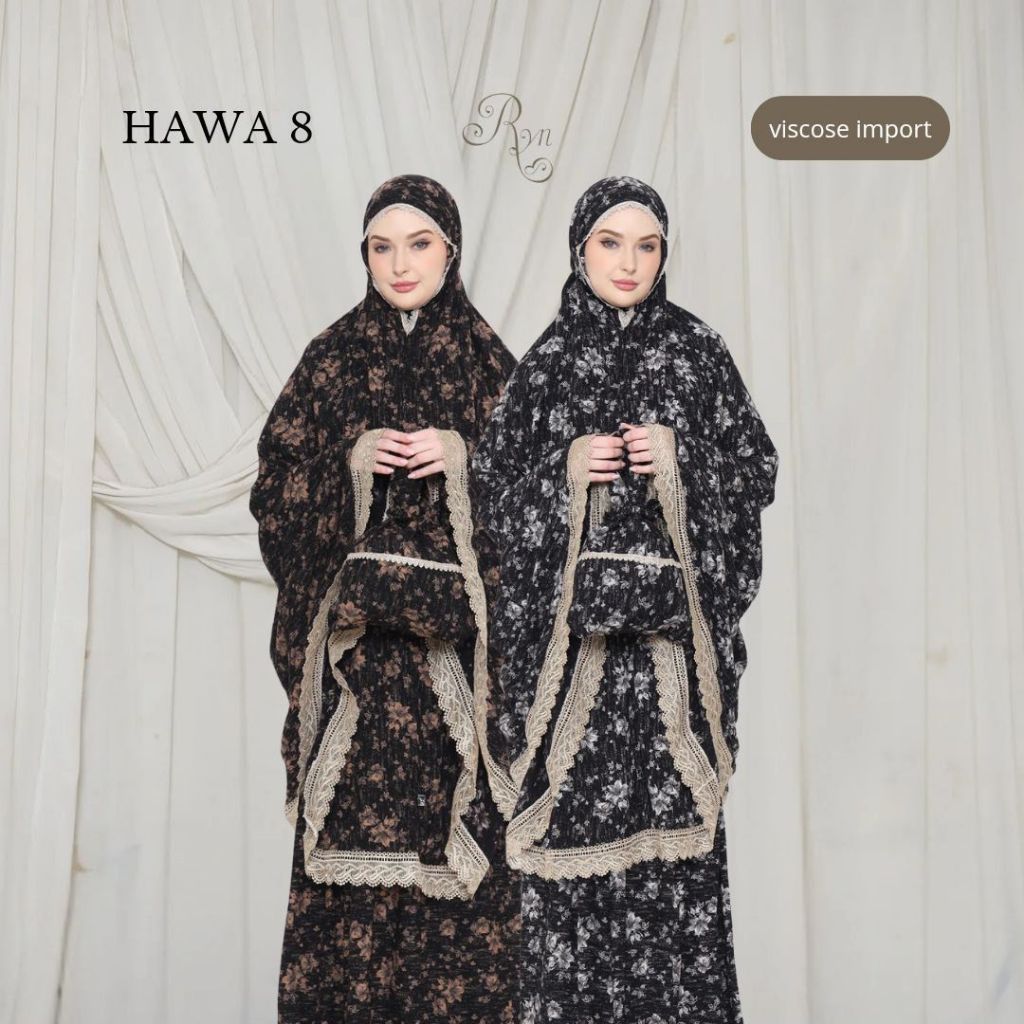 MUKENA RYN ADEM BAHAN RAYON VISCOSE KODE HAWA 8