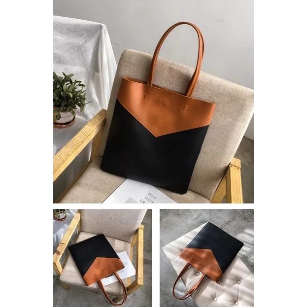 PROMO Tas Wanita Totebag Kulit Sintetis Mewah