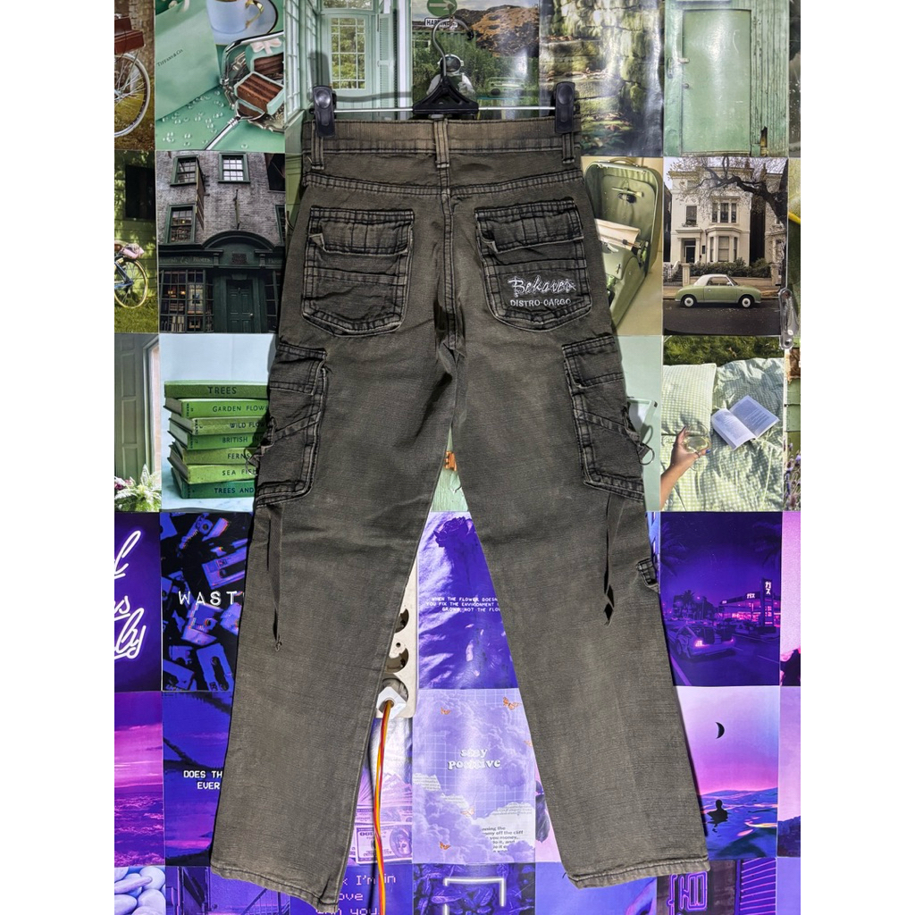 Bakavei Raw Denim Cargo Jeans Preloved