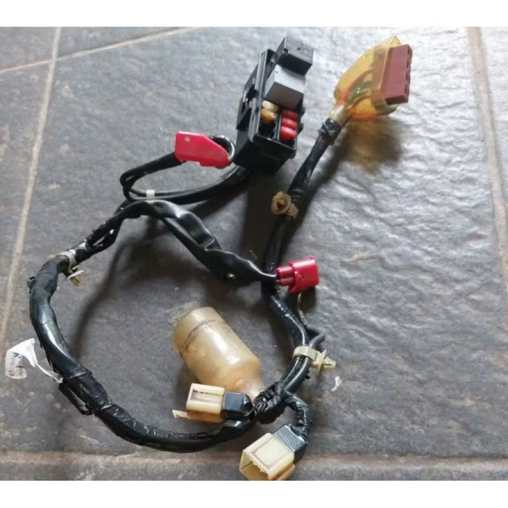 Kabel Bodi Rumah Sekring Kabel Aki Honda Beat Fi kode K25 KZL Stater Kasar Original Copotan Motor