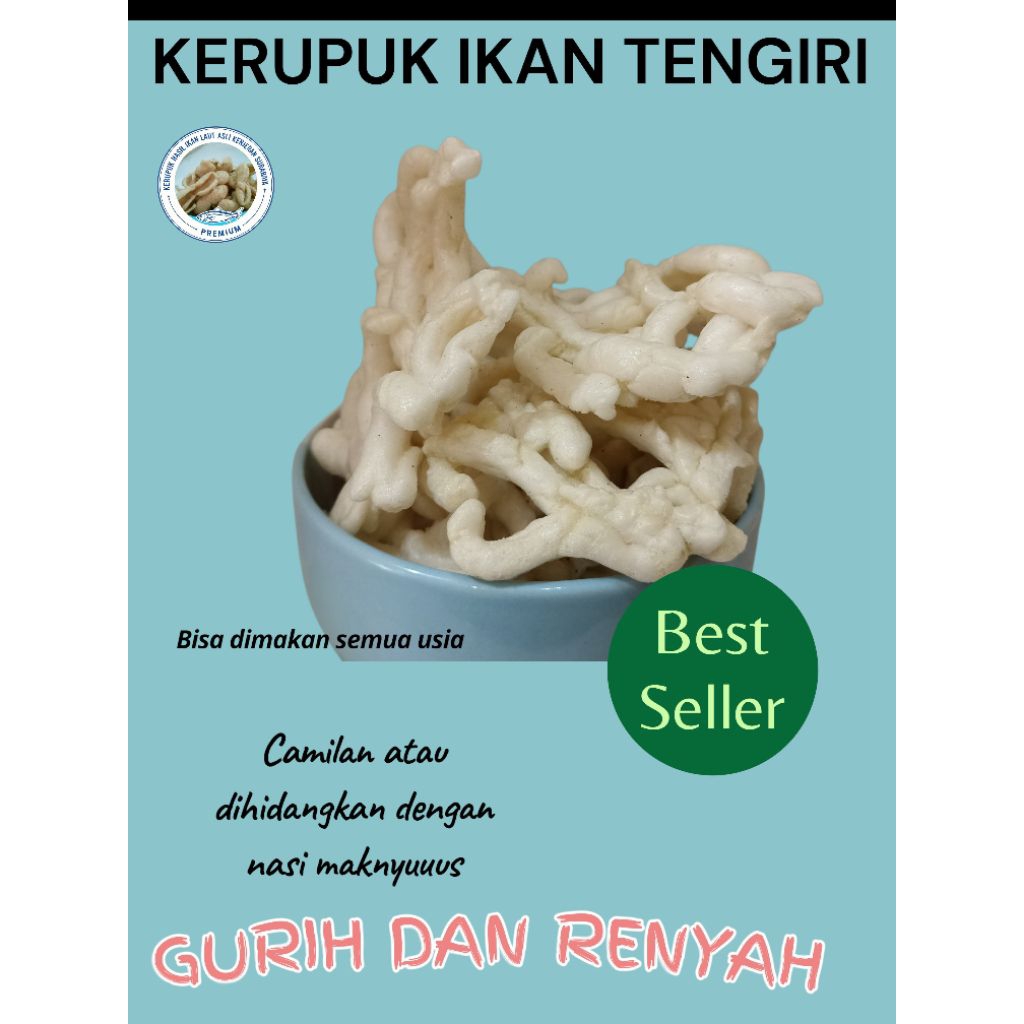 OLEH-OLEH KHAS SURABAYA || KERUPUK IKAN TENGIRI