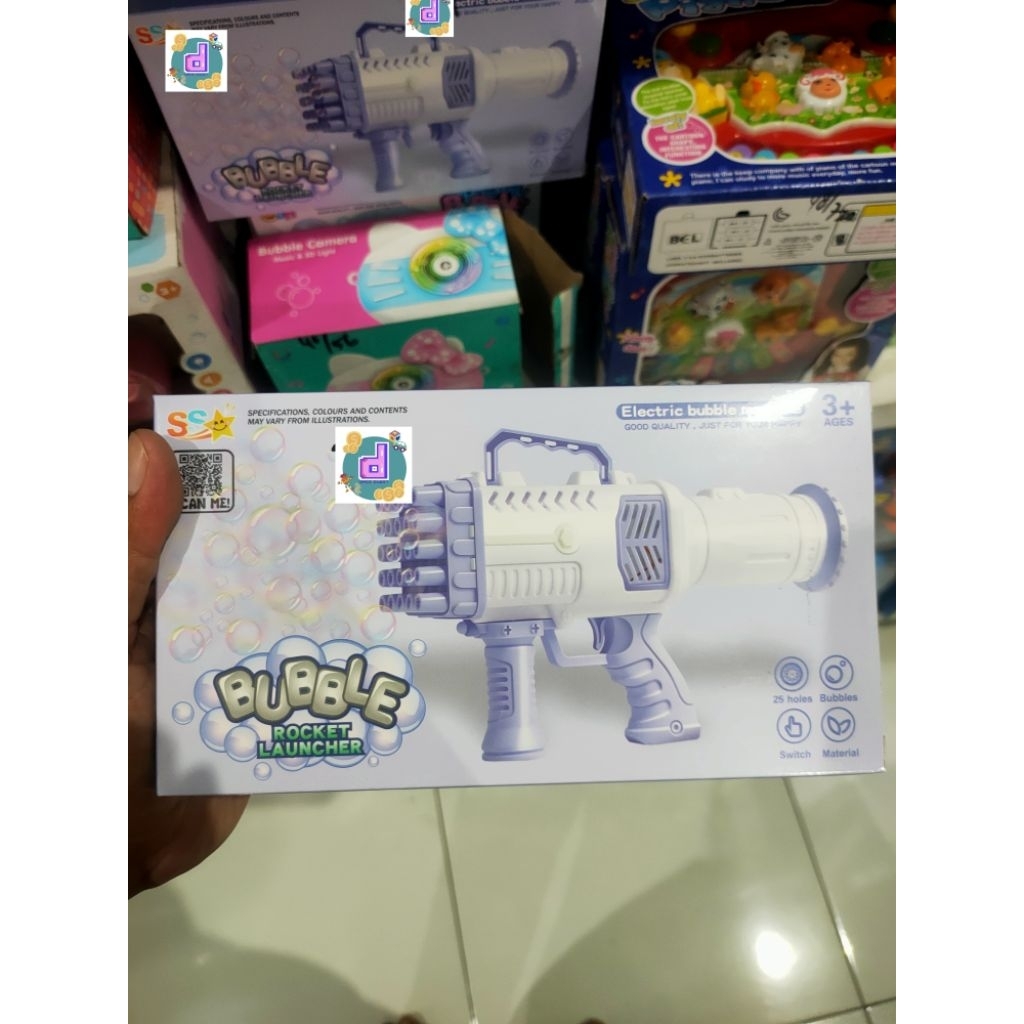 Mainan Bazooka Gelembung Sabun/ Gelembung Sabun Elektrik/ Pistol Gelembung Sabun/ Mainan Gelembung S