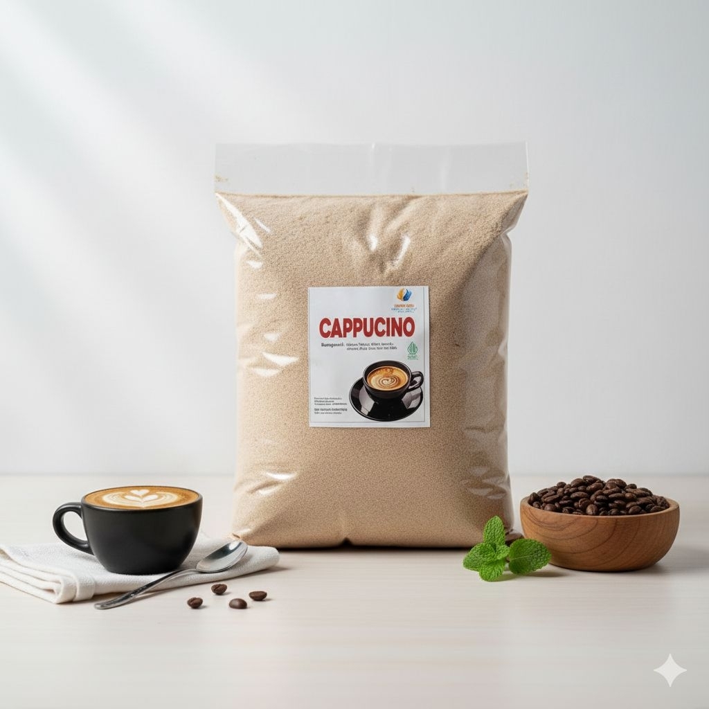 Bubuk Minuman cappucino 1 Kg - CAPUCINO BUBUK KILOAN ISI 1 KG UNTUKES CAPCIN