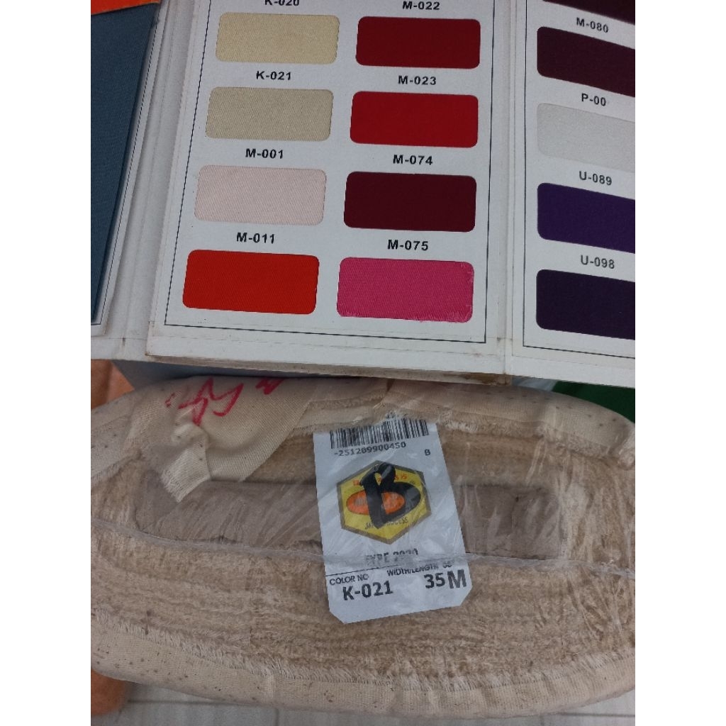 K-021 B GRADE 1 ROLL KAIN NAGATA DRILL SERAGAMAN SEKOLAH, UNIVERSITAS, PERKANTORAN DLL.