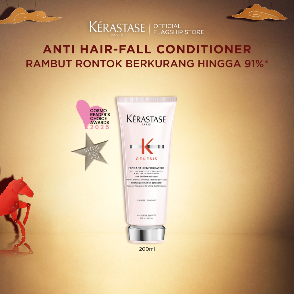Kerastase Fondant Genesis 200ml Anti Hair Fall Conditioner - Kondisioner untuk Rambut Rapuh & Mudah 