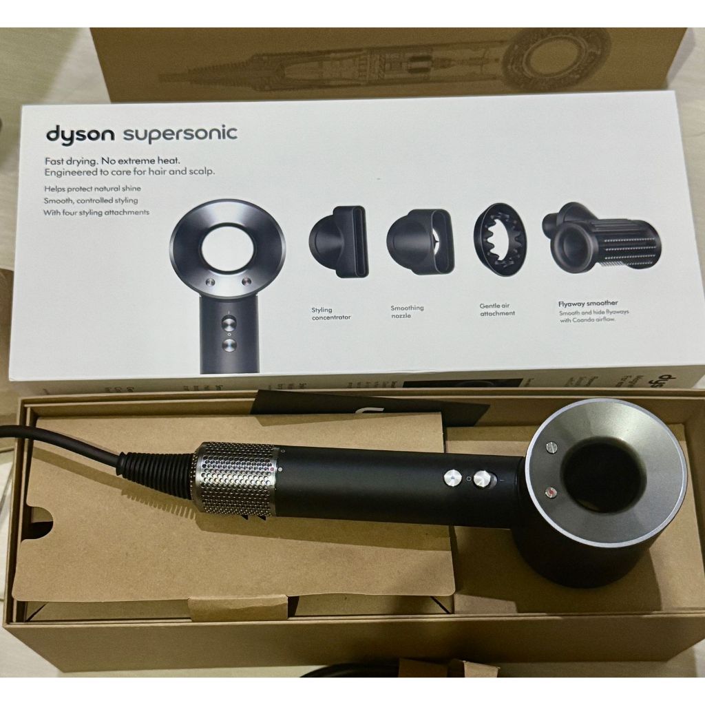 Dyson SuperSonic HairDryer HD15 BLACK BNIB New Original Garansi Resmi