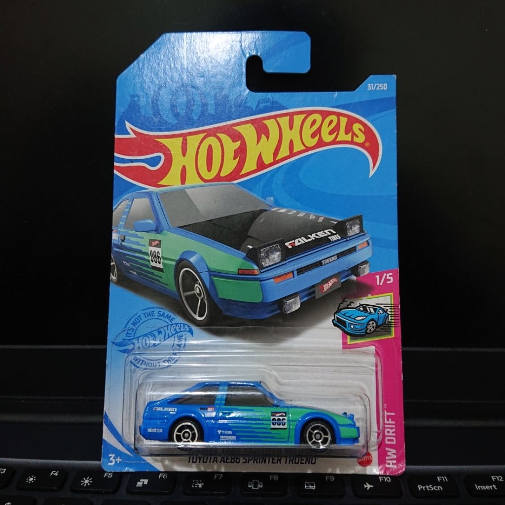 Hotwheels Toyota AE86 Sprinter Trueno Falken