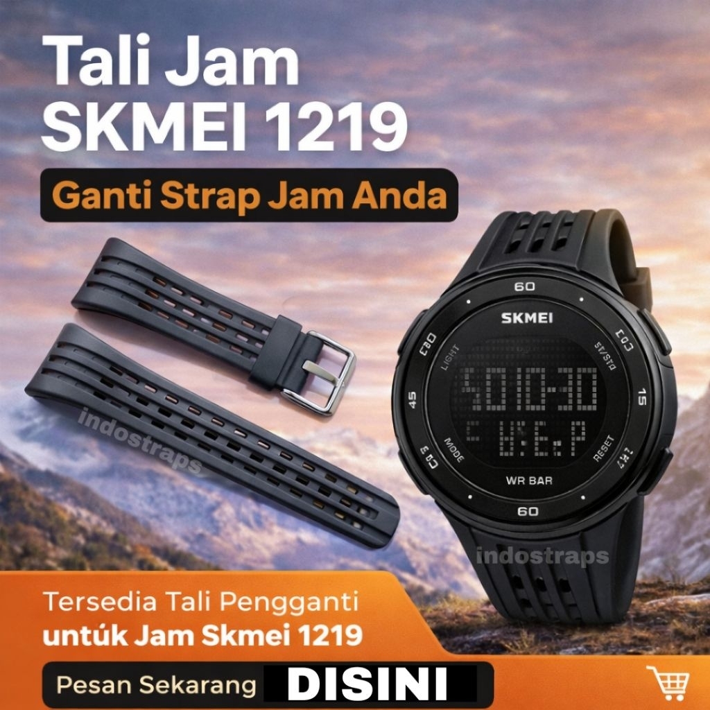 Tali Jam Karet Skmei 1219 Strap jam tangan karet skmei 1219