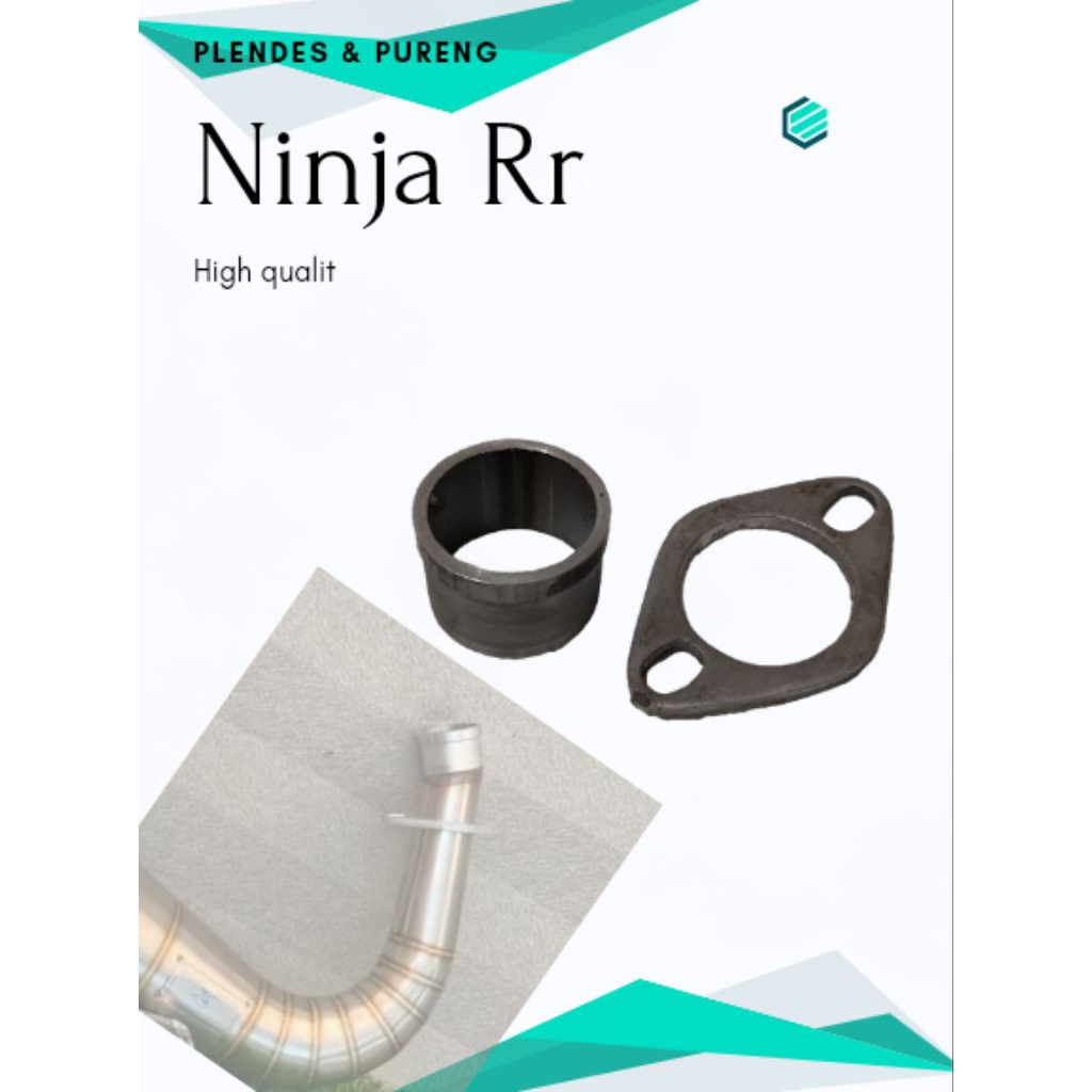 Set Plendes Pureng Ninja 2 tag RR Ss Plendes manipul knalpot ninja R Plendes/Penyambunng Knalpot Nin