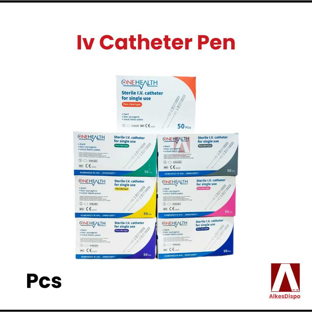 Onehealth Iv Catheter Pen Jarum Infus / Pcs D5