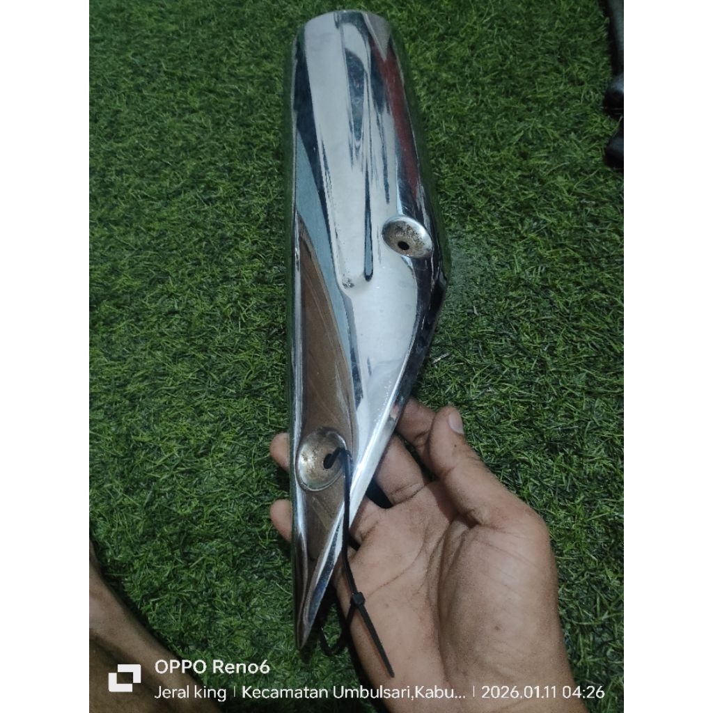 Cover Temeng Knalpot RX king new peredam Original Copotan
