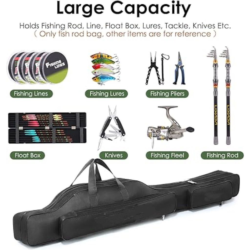 1Set Tas Peralatan memancing mata kail pancing tang pacing kotak kail mata pancing pancing lengkap