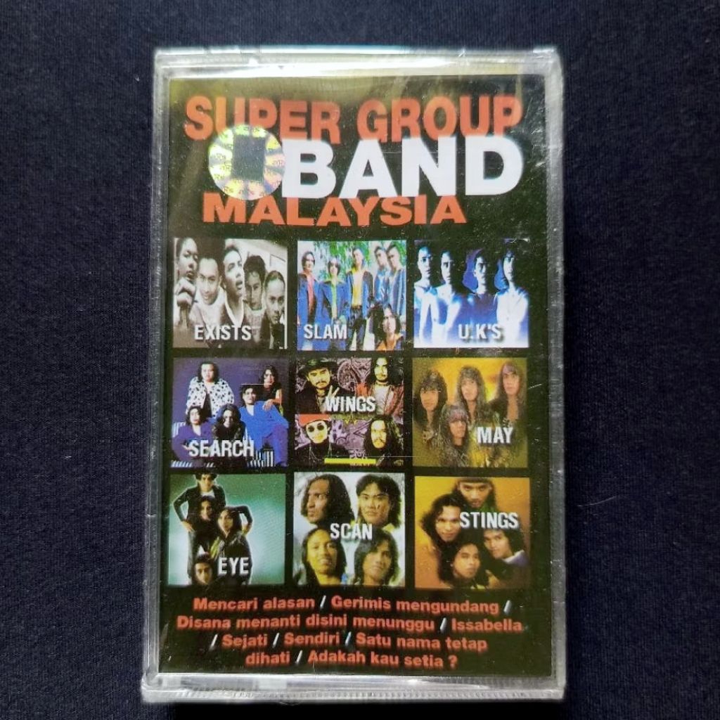 Kaset V/A (Exists, Slam, Search, etc) - Super Group Band Malaysia (Sealed)