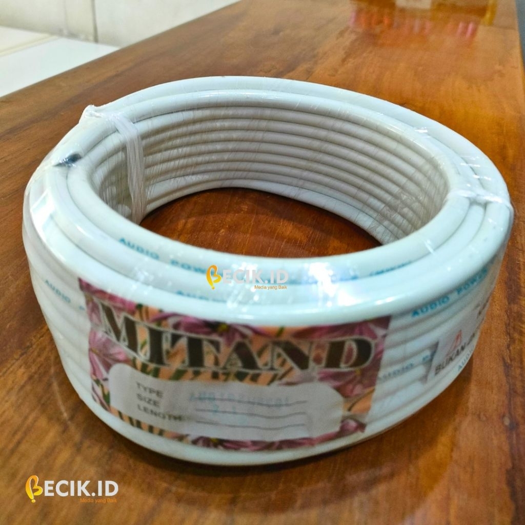 Kabel Listrik MITAND NYM 2x1.5 – 10 Meter (1 Roll) – Kabel Tembaga Listrik Termurah