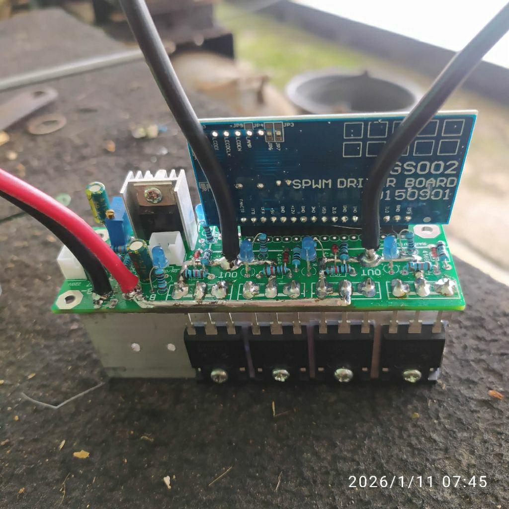 kit inverter pure sine wave mini inverter low frekuensi 4 mosfet