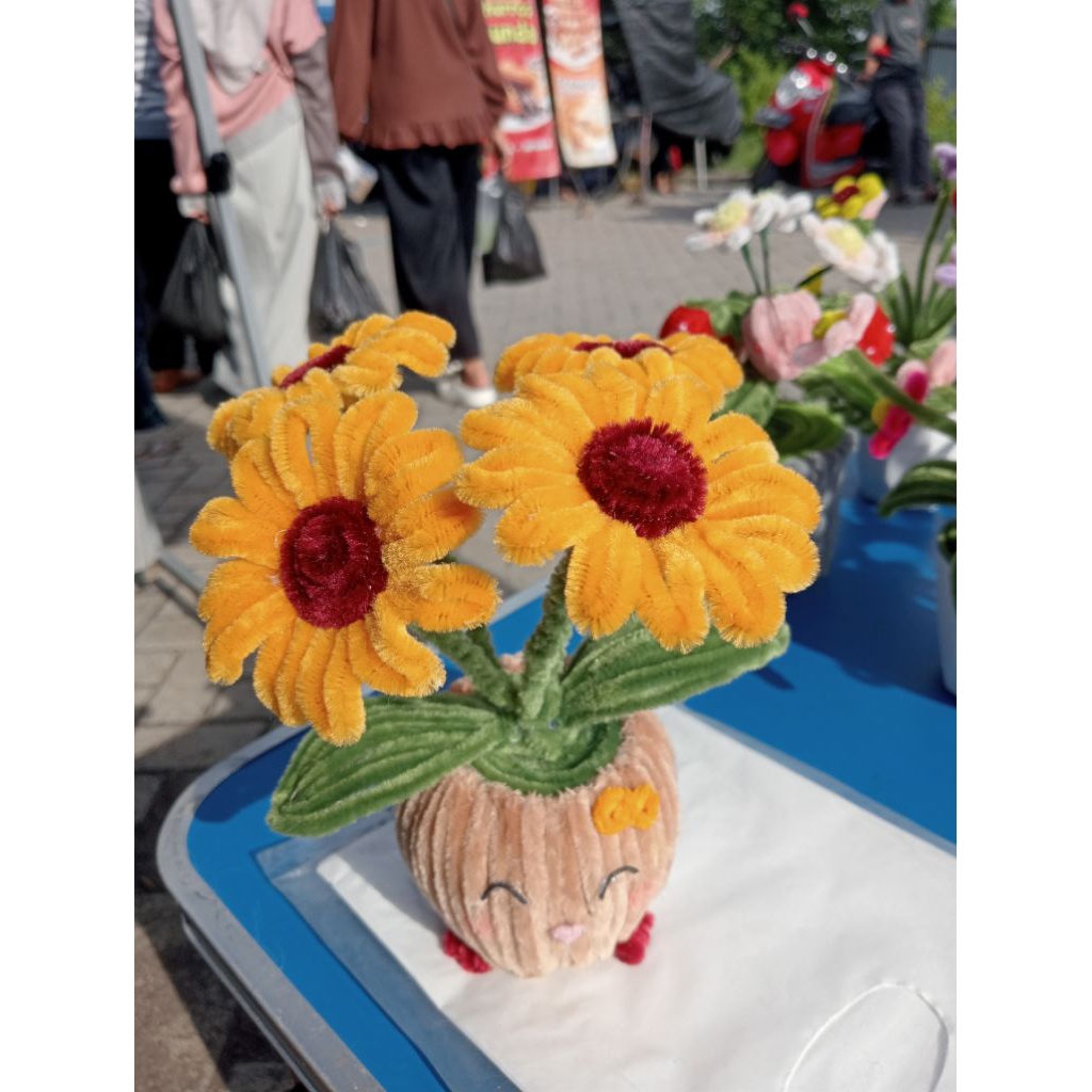 BUNGA HIAS/BUNGA KAWAT BULU/ HIASAN RUMAH