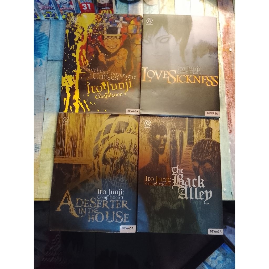 KOMIK JUNJI ITO PRELOVED tomie 1 2 gyo best of best uzumaki lovesickness souichi back alley hellstar