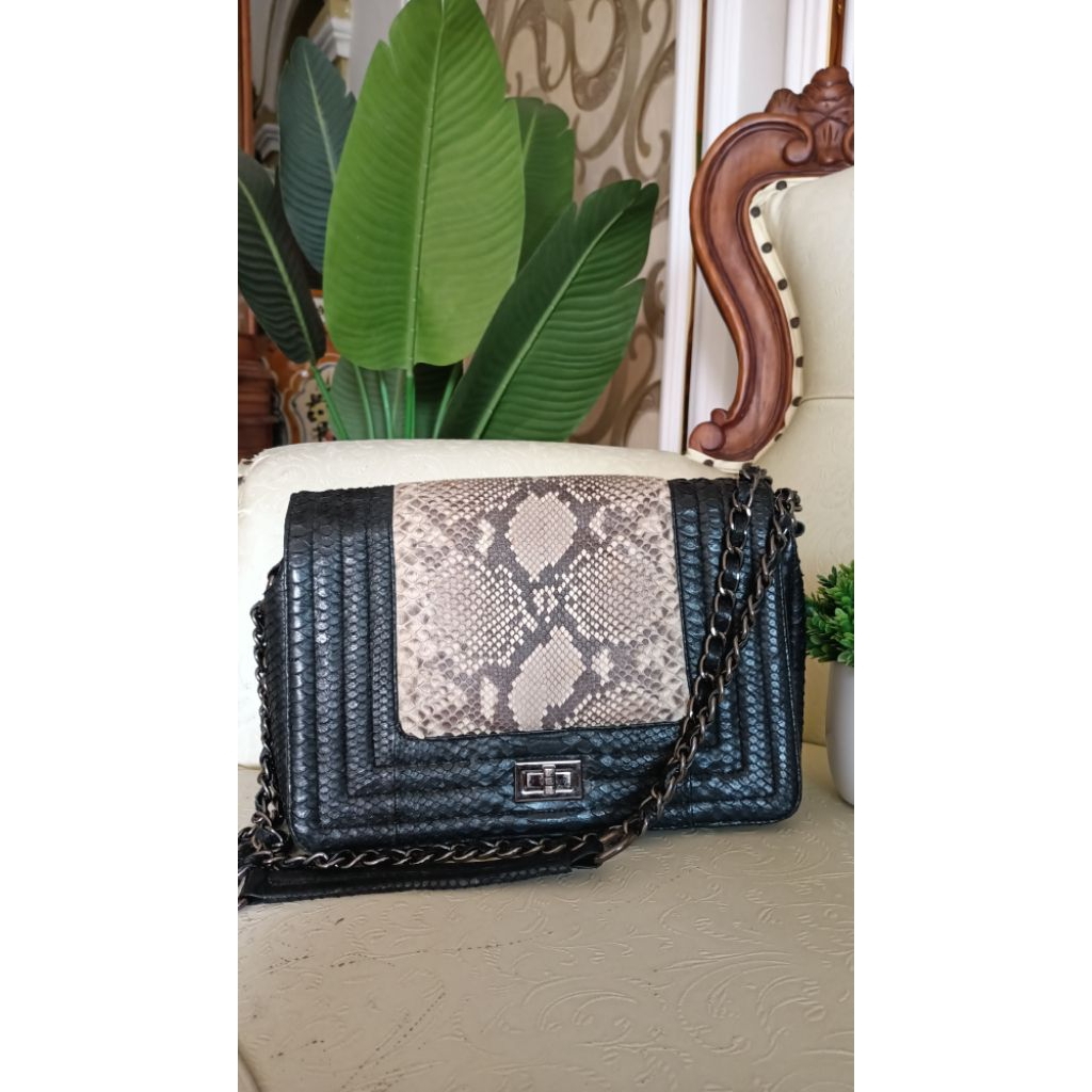 Tas hand made kulit ular asli PL