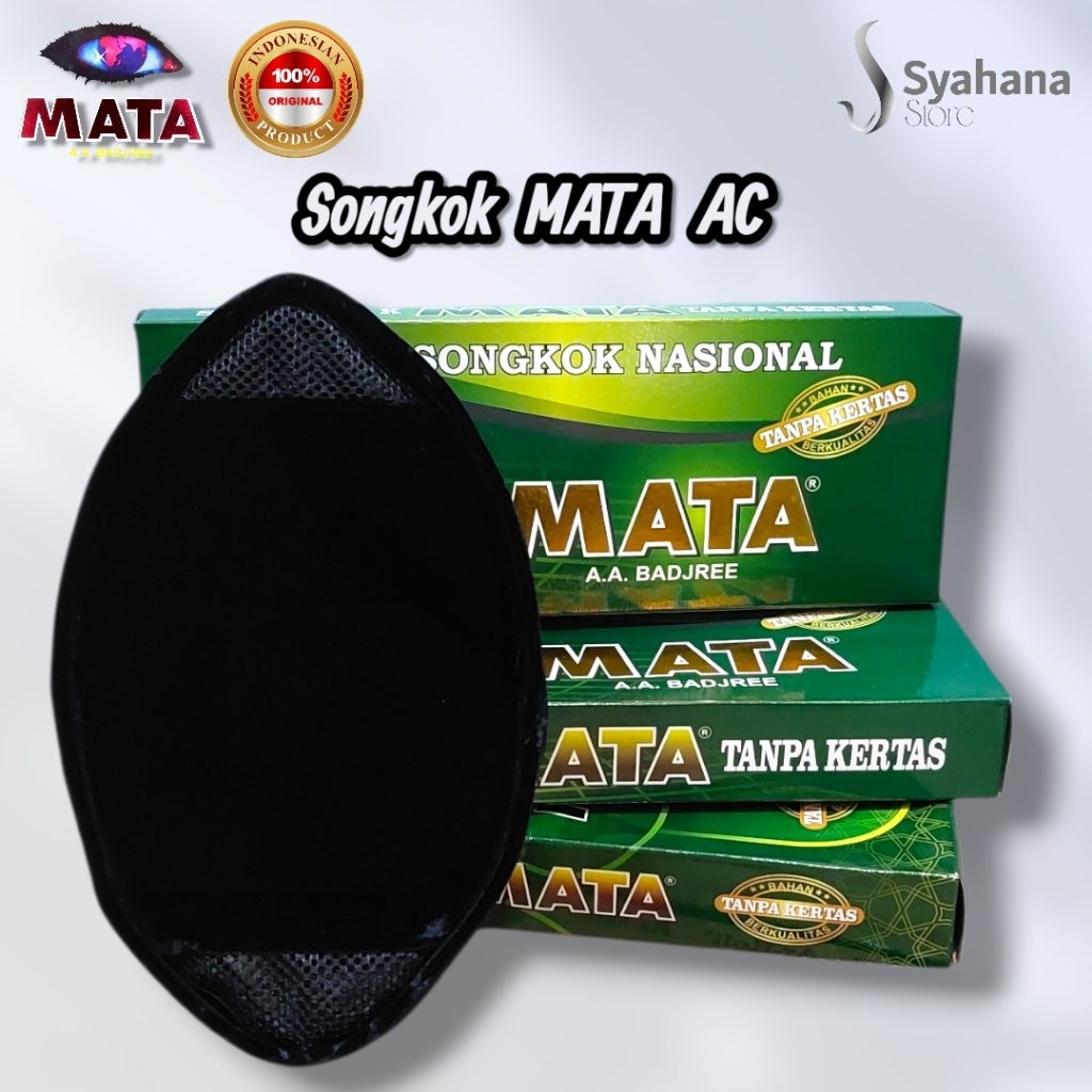 Peci Songkok Nasional Cap MATA AC Tanpa Kertas Original