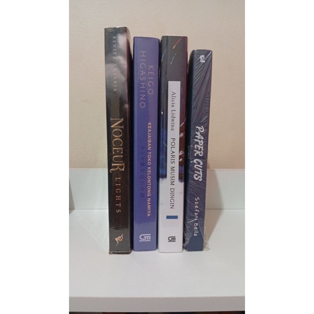 Preloved Novel Noceur, toko kelontong namiya, polaris musim dingin, paper cuts
