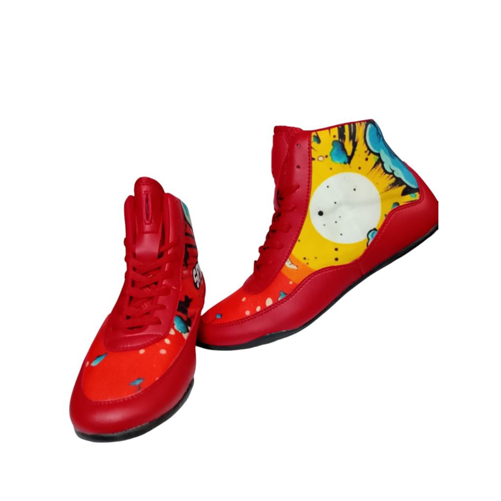 sepatu wrestling gulat sepatu tinju boxing gym casual lentur antislip