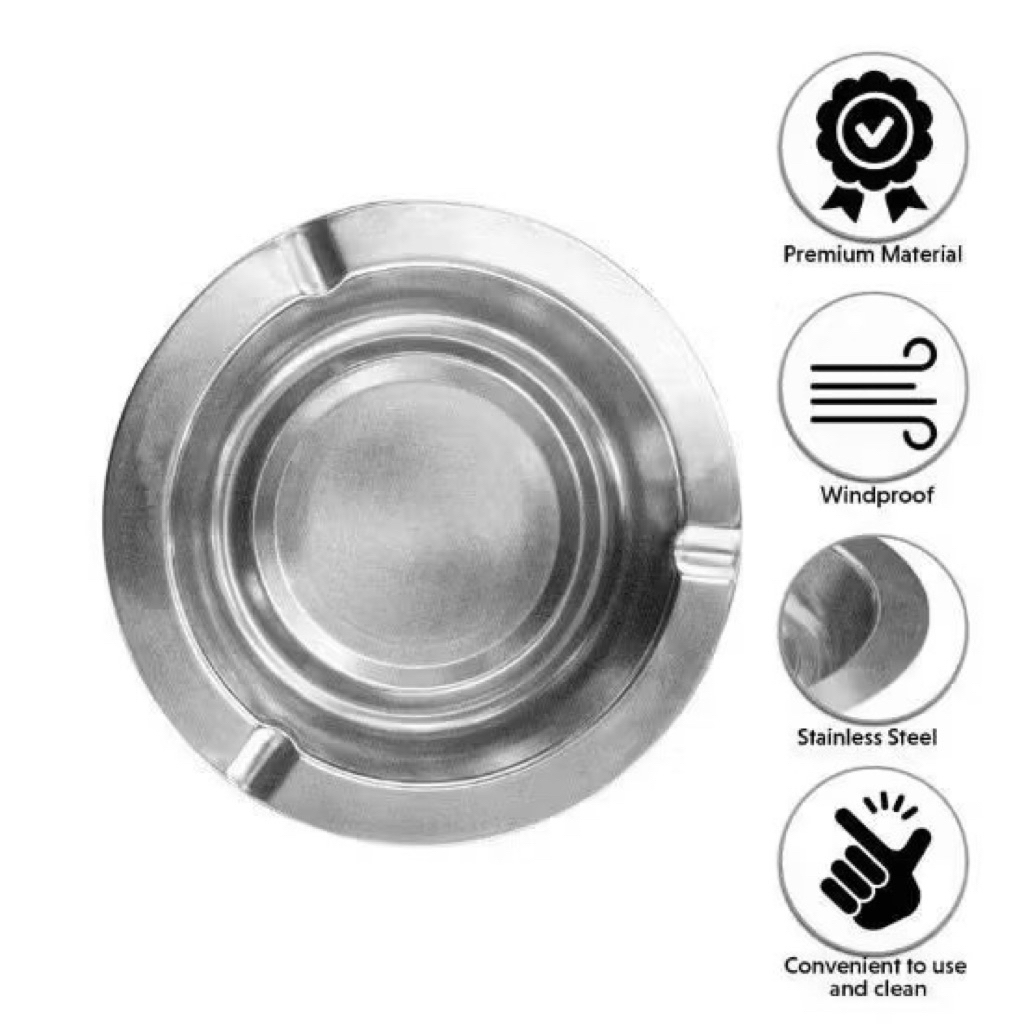 AS - Asbak Rokok / Asbak Stainless / Asbak Rokok Stainless