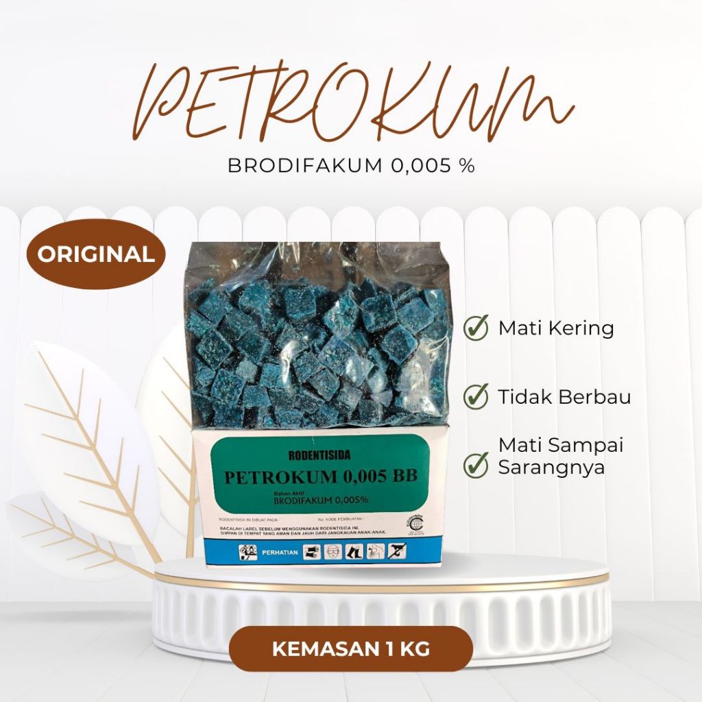 Petrokum 1 kg racun tikus talon umpan tikus 1 kg