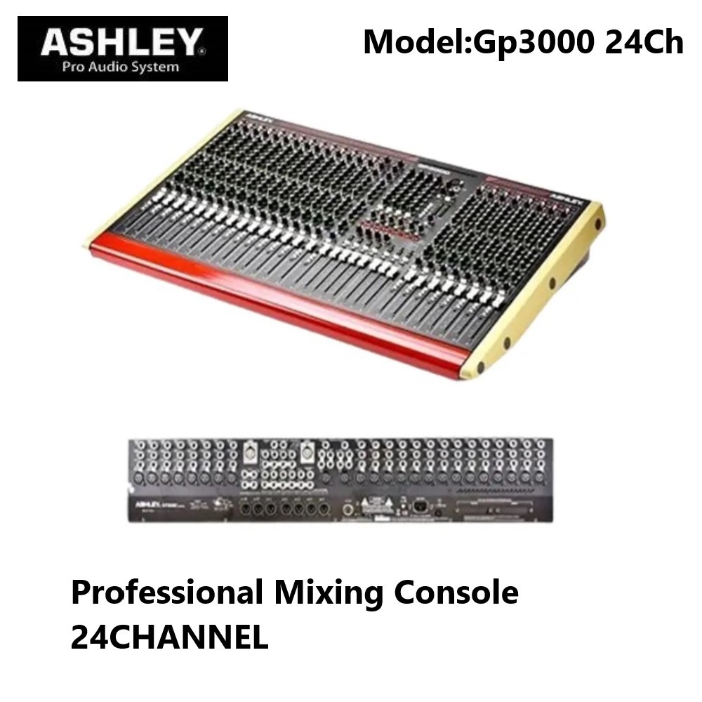 MIXER ASHLEY GP3000 24CHANNEL ORIGINAL PROFESSIONAL MIXING CONSOLE ASHLEY GP3000  14CH