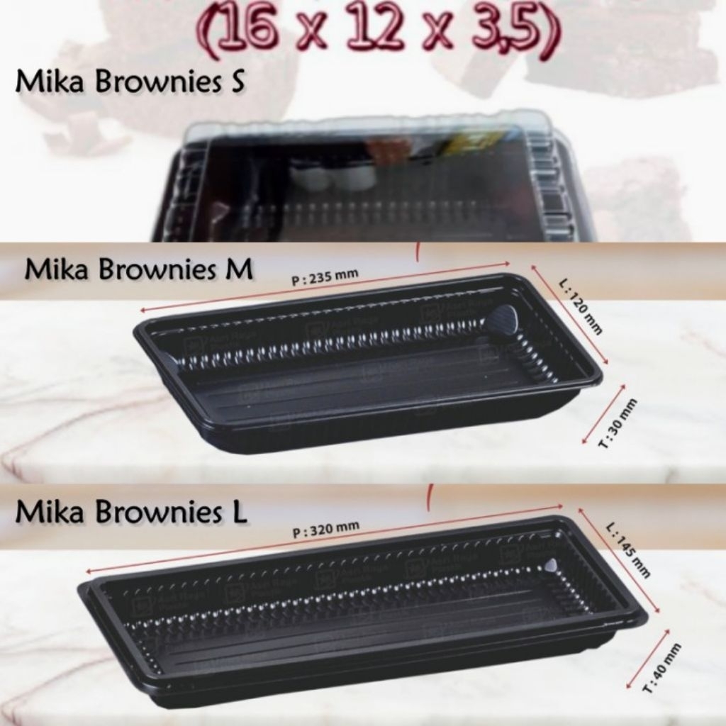 MIKA BROWNIES L 30X10 1PCS / MIKA BRONIES UKURAN 30X10 L