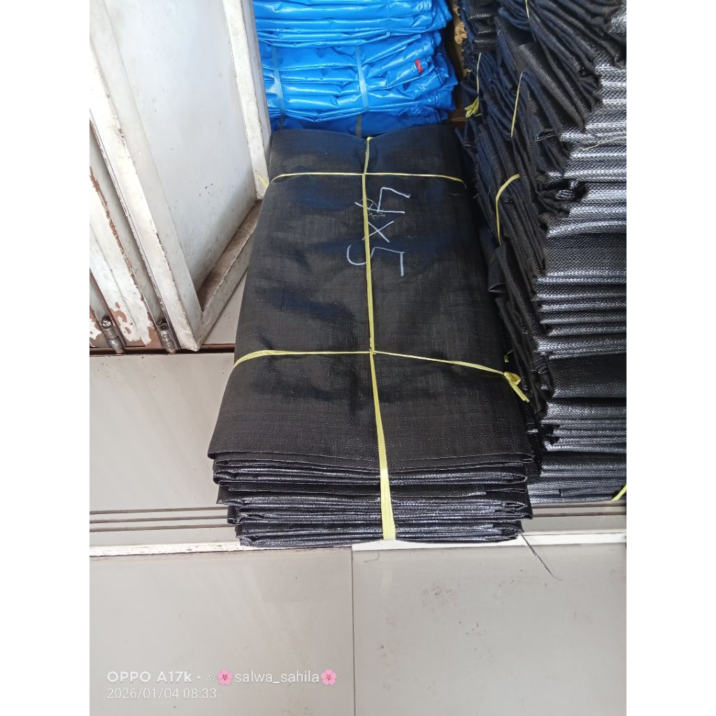Terpal Lot Hitam Terpal Penjemuran Padi Dan Gabah Hamparan Padi Dan Gabah Seperti Kopi Cengkeh Kapol