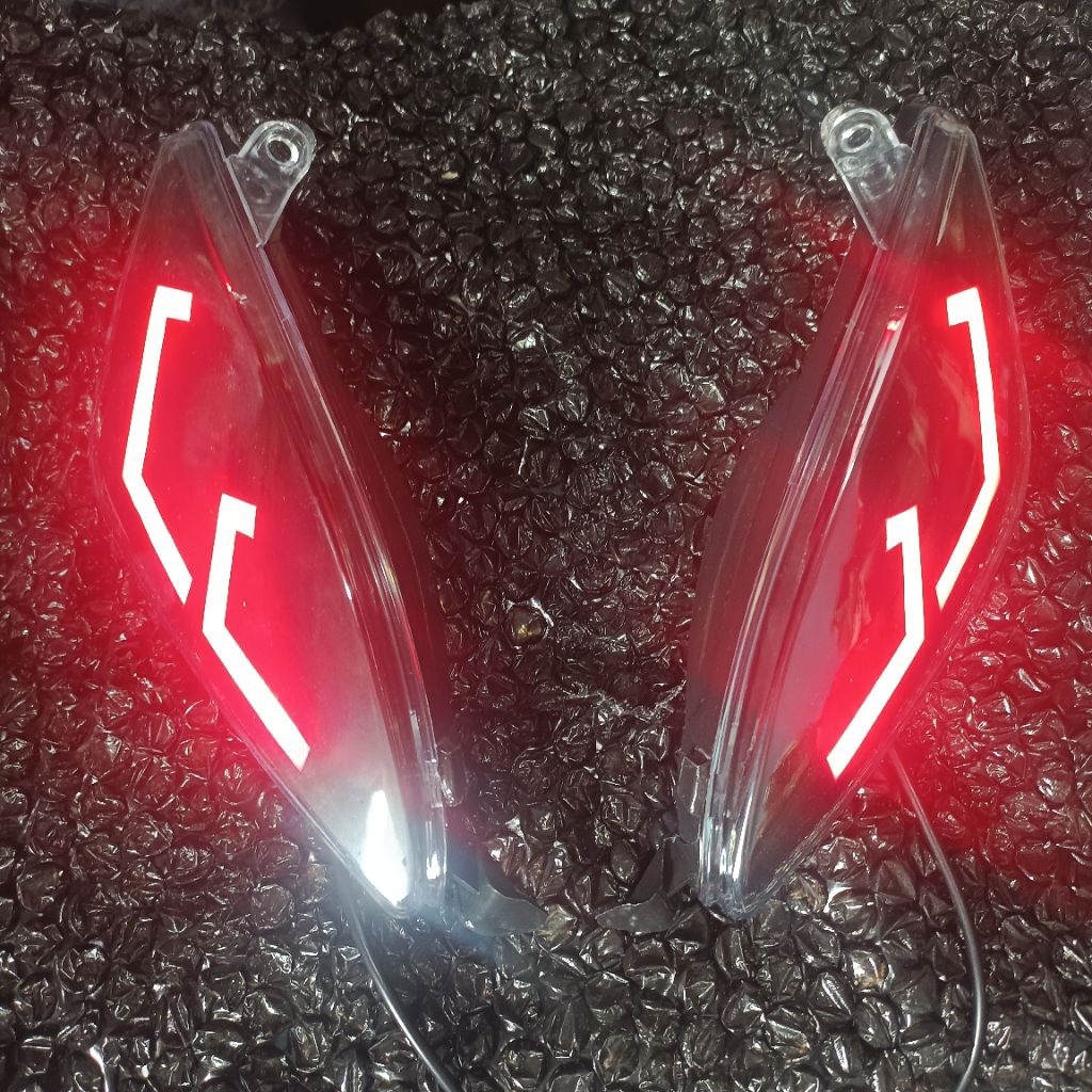 LAMPU SEIN DEPAN COSTUM LAZY RED/MERAH YAMAHA MIO SPORTY MIO OLD