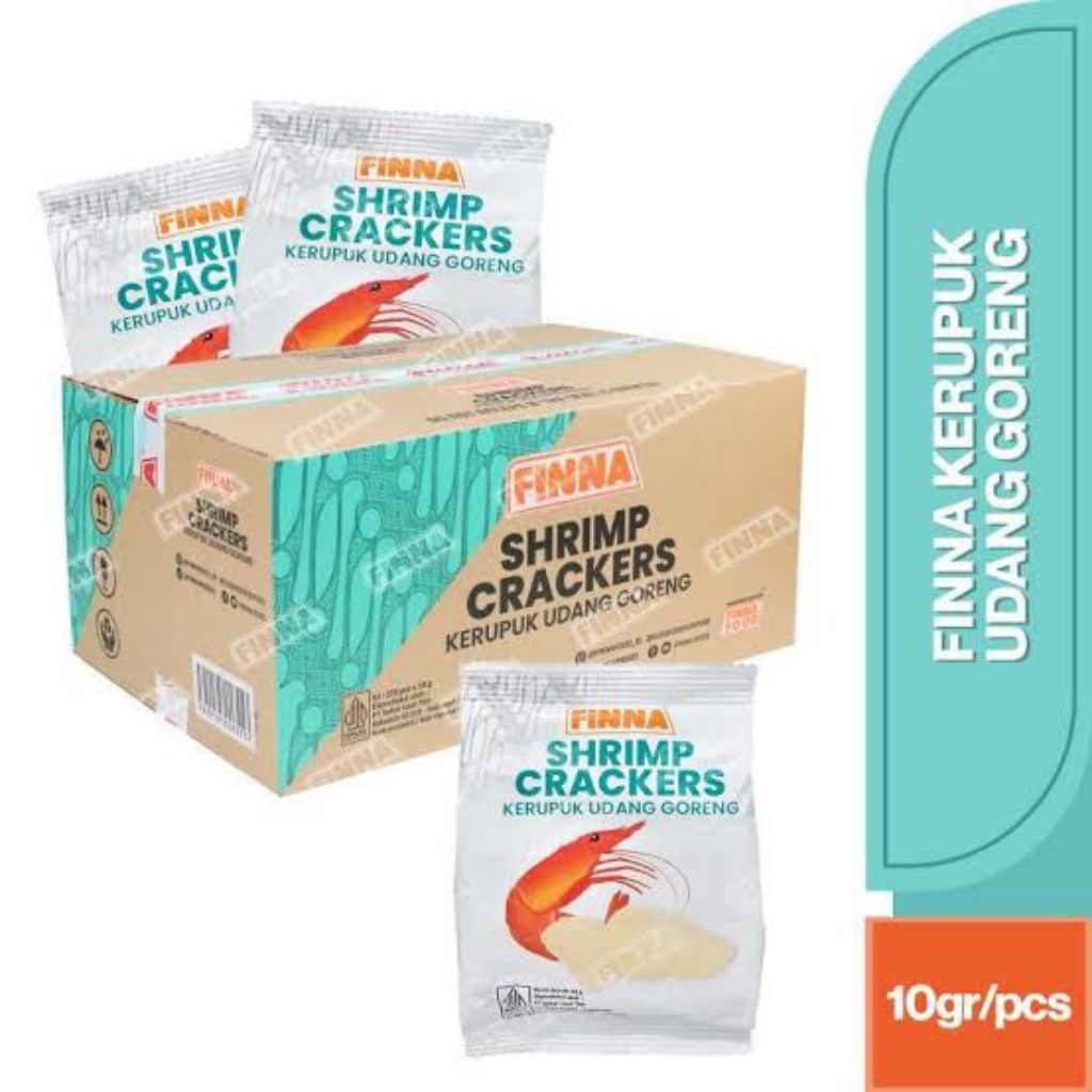 Finna Kerupuk Udang Goreng Finna Shrimp Crackers 10gr