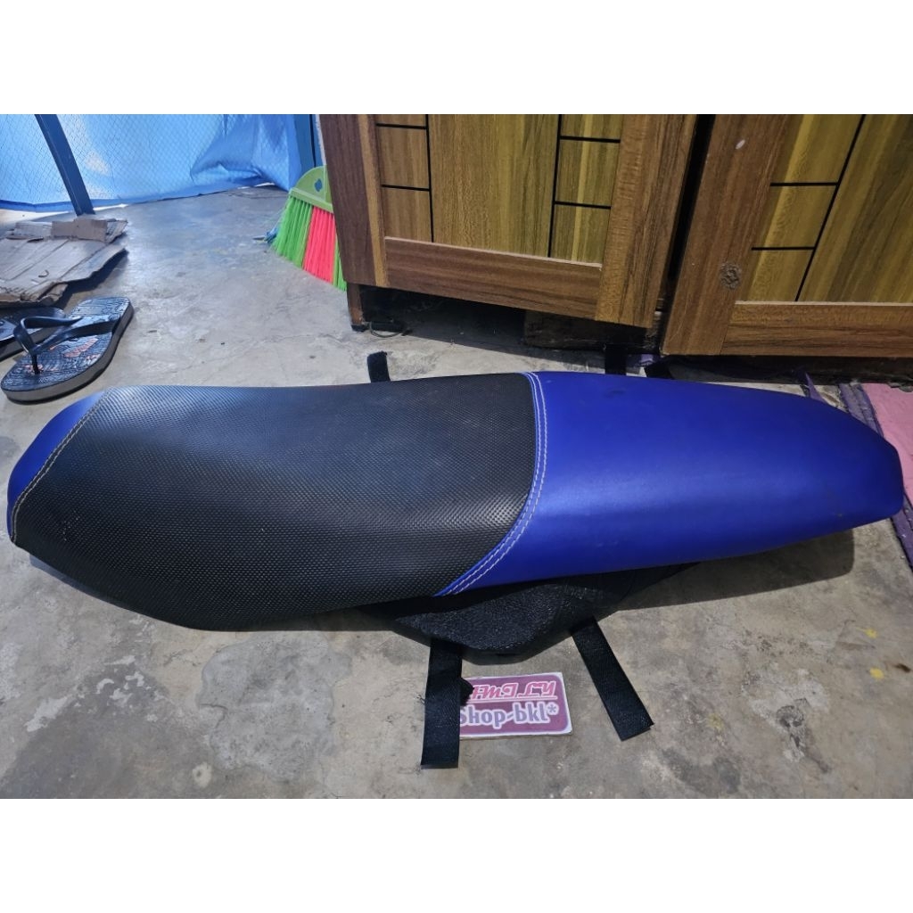 Jok Standar MX King Sudah Custom two tone biru Bonus