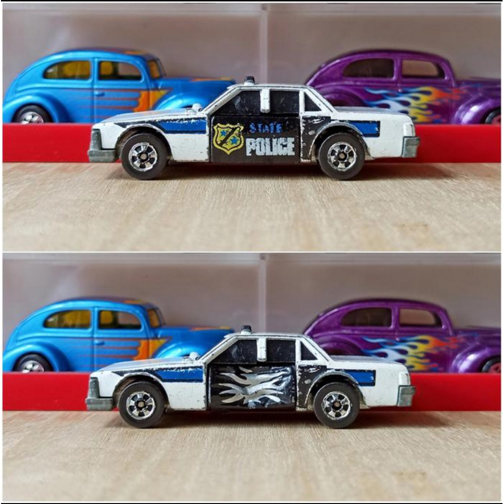Hot Wheels Vintage 1984 Made In HONGKONG Crash Patrol HW Crack Ups Black Wall Toy Diecast Mobil Poli