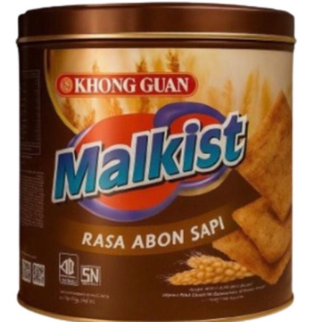 KHONG GUAN MALKIST ABON RASA SAPI KALENG 395g