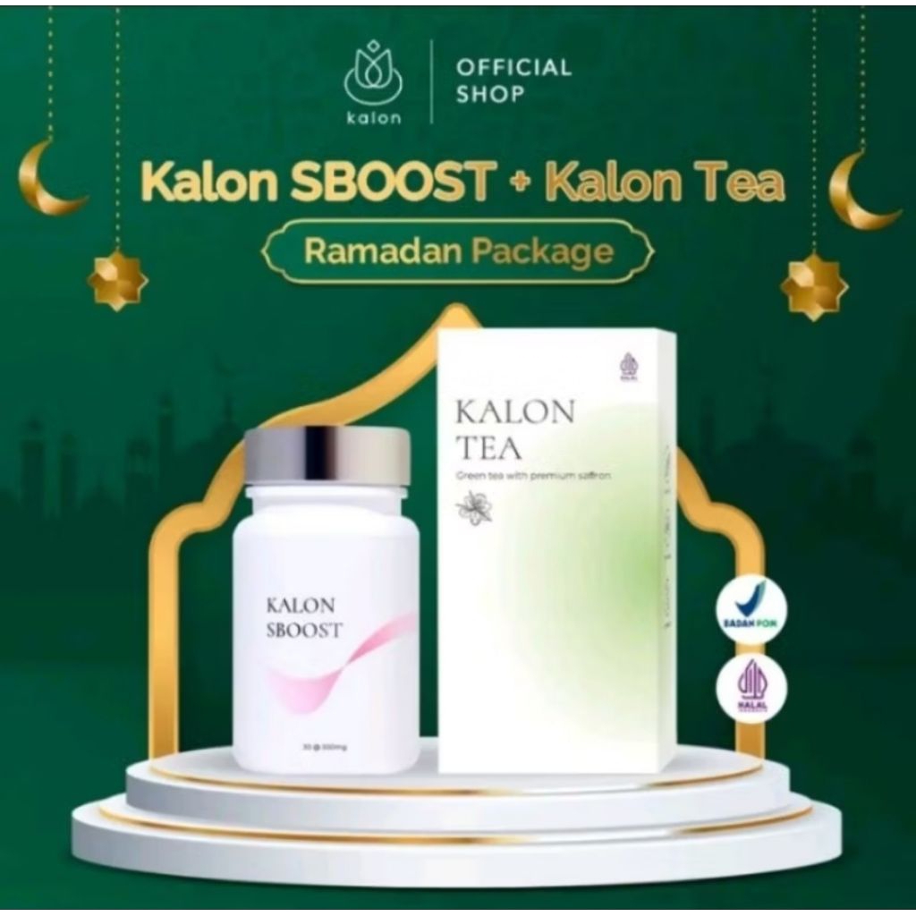 Paket Bundling Hemat Sboost kapsul dan Kalon Green Tea penurun berat badan Alami