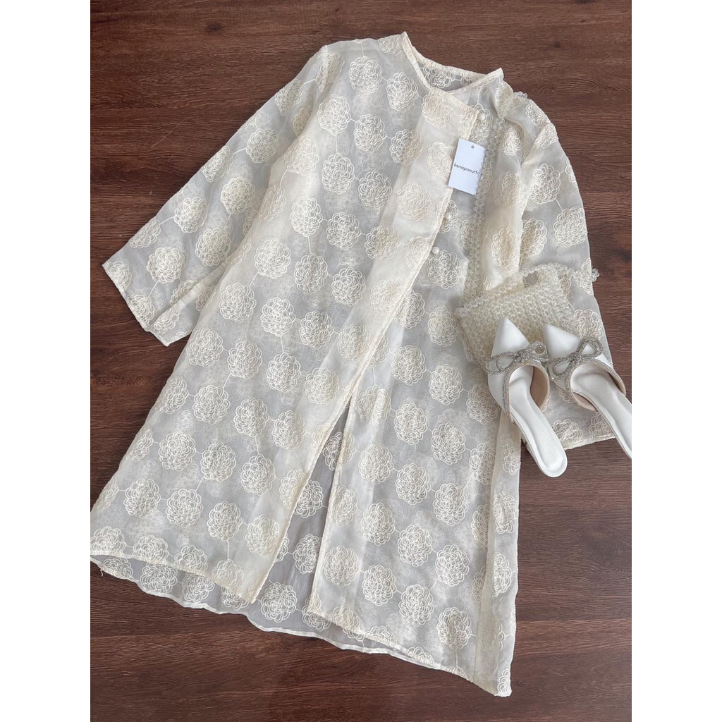 outer tunik brokat outer lace