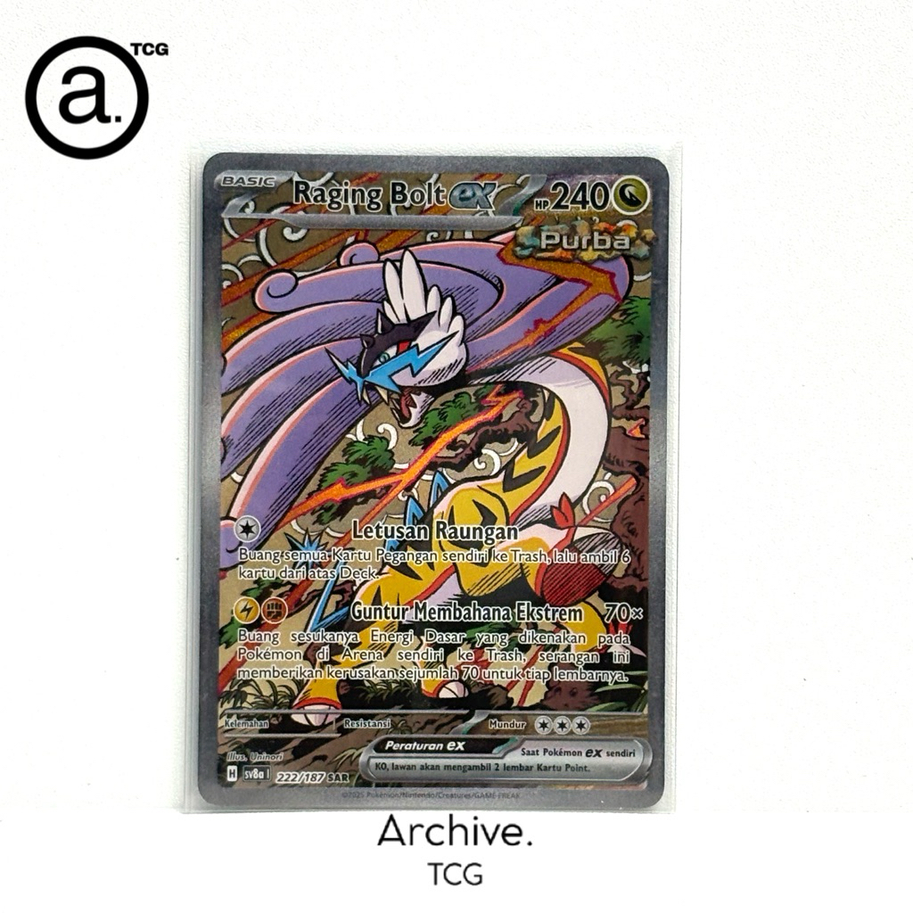 Raging Bolt SAR (222/187) Pokemon Indonesia ~ Festival Terastal SV8A