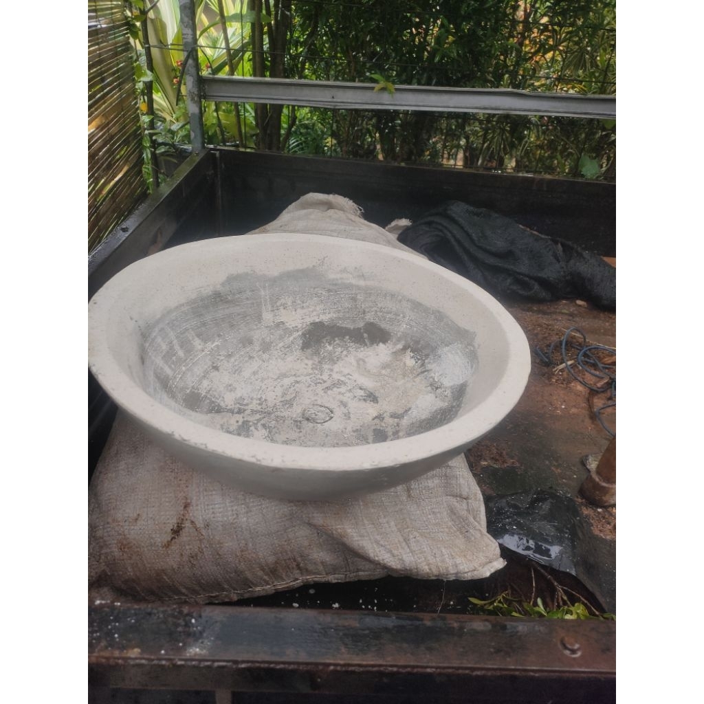 pot teratai/pot air terazzo ukuran 50 cm