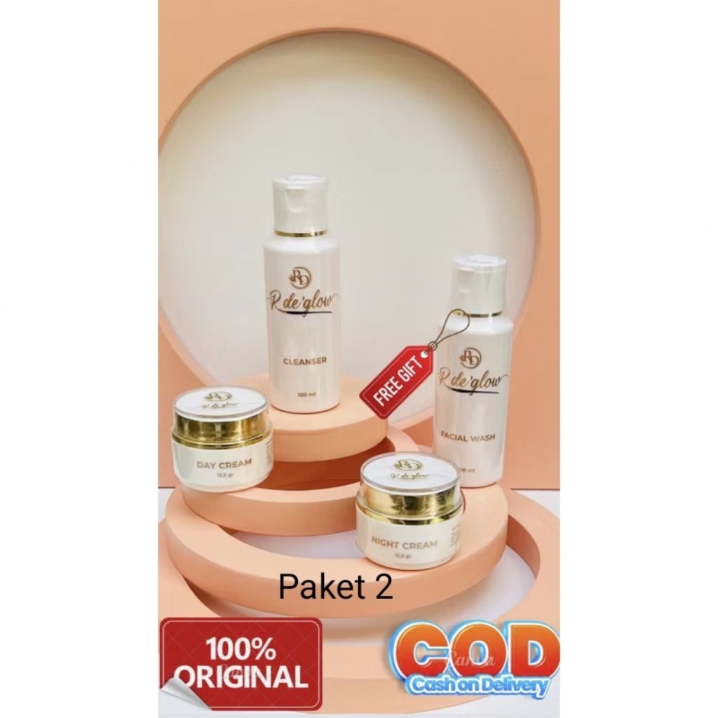 RD GLOW PAKET 2 CLEANSER Non Pengelupasan / RD RINNA DIAZELLA / RDE GLOW