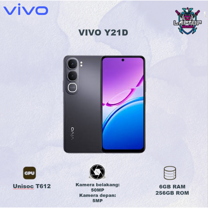 HANDPHONE VIVO Y21D 6GB 256GB GARANSI RESMI