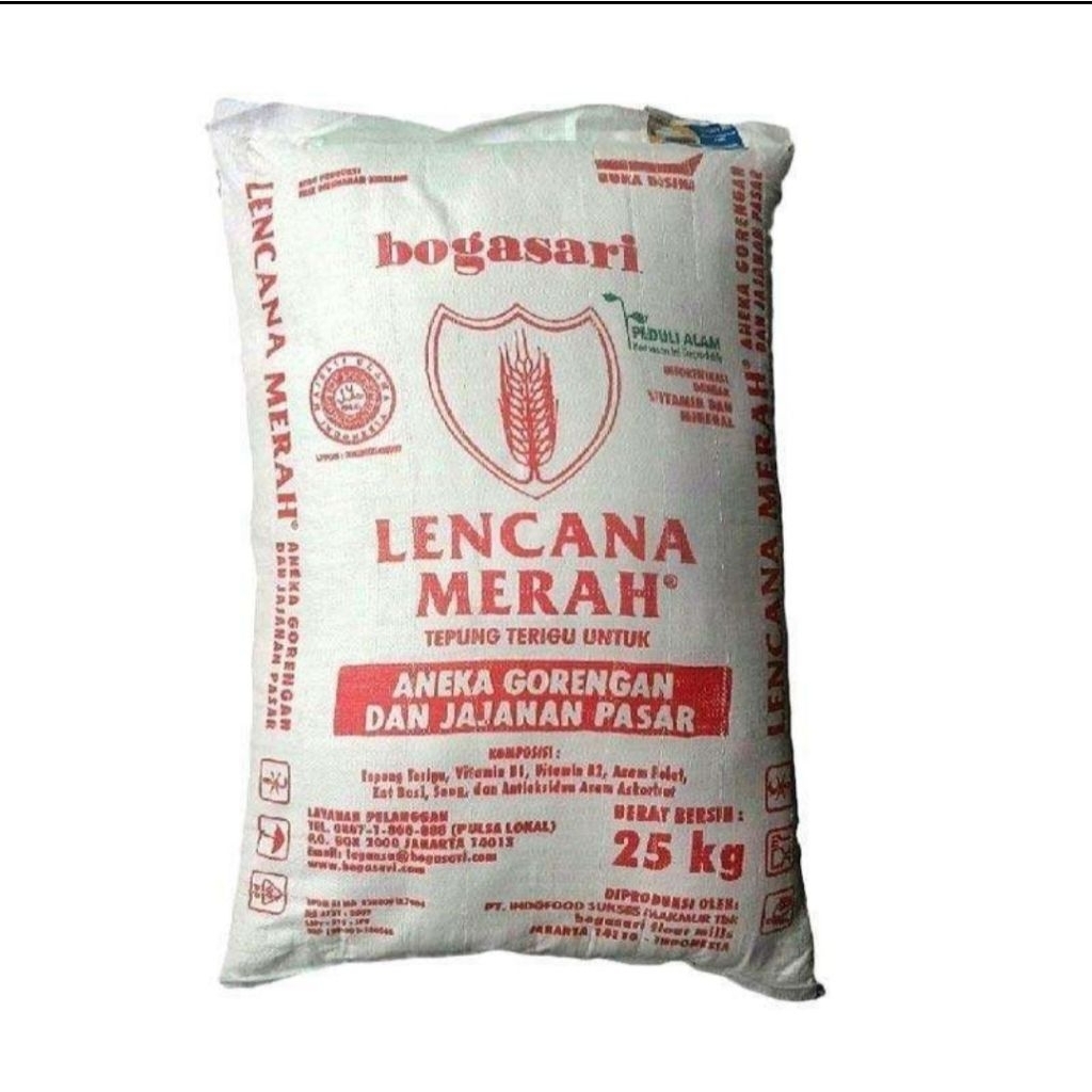 TEPUNG TERIGU LENCANA MERAH 25 KG