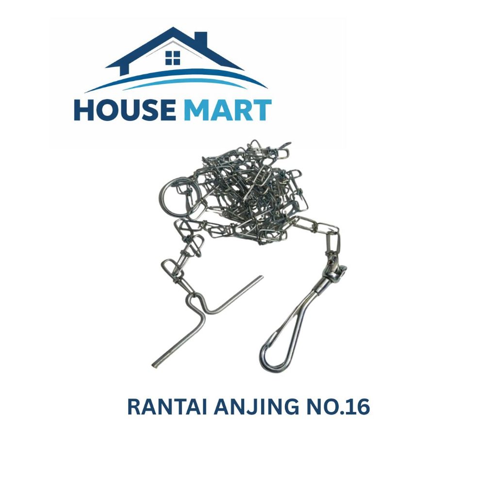 RANTAI ANJING NO.16 RANTAI HEWAN/RANTAI GOGOK 1,5METER RANTAI MONYET/HEWAN 150CM