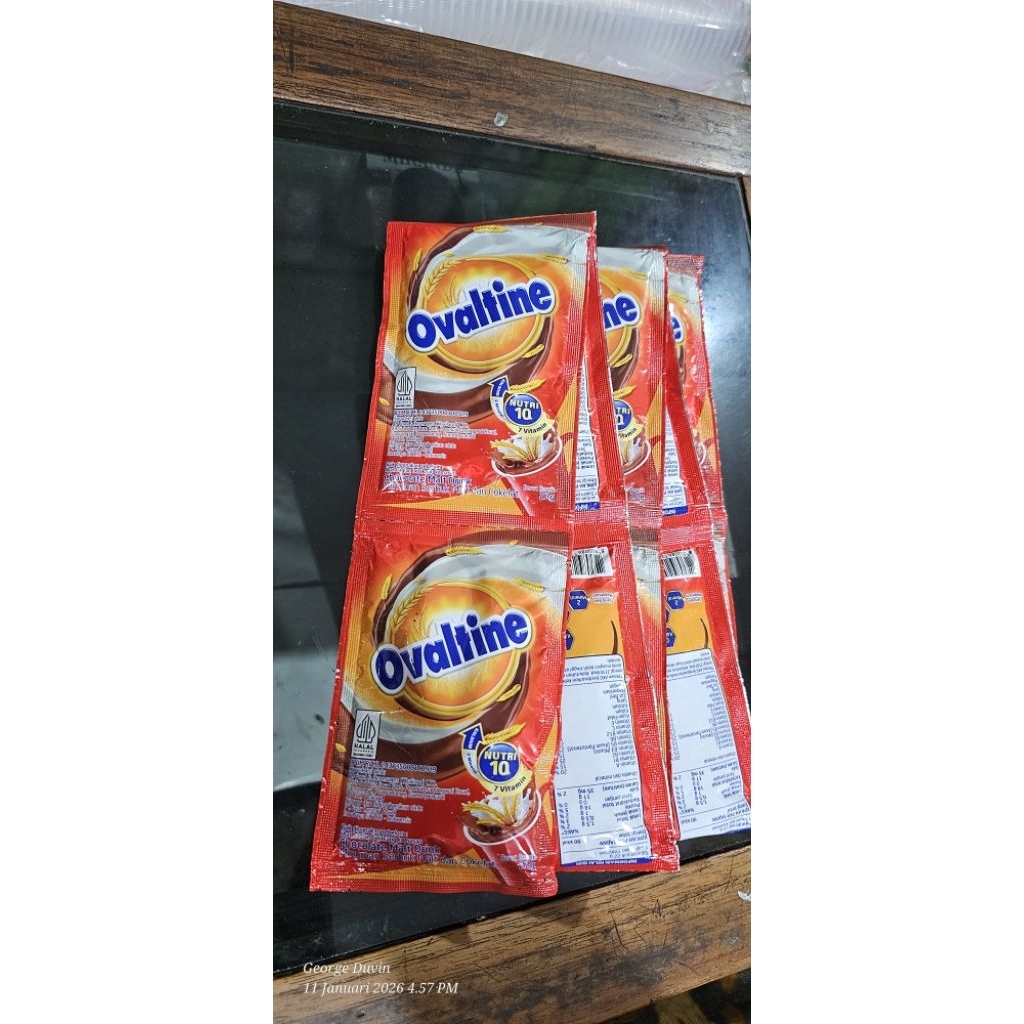 Ovaltine Chocolate Malt Drink 22gr renteng (10 sachet)