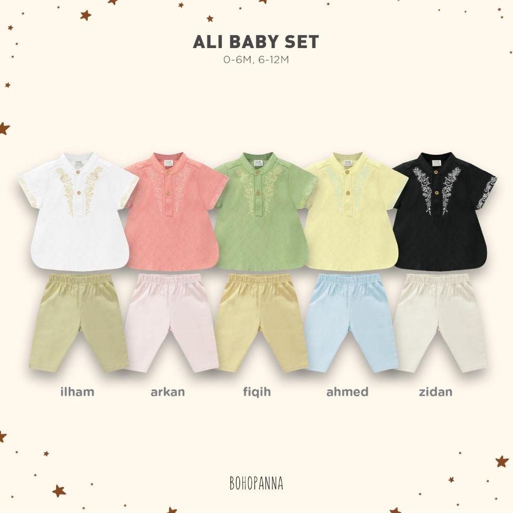 Oobabypku BOHOPANNA - RAYA COLLECTION - ALI BABY SET - SETELAN ANAK LAKI LAKI - BAJU KOKO ANAK Lebar
