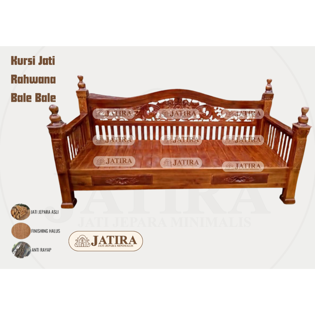 Kursi Jati Bale Bale Rahwana | Kursi Jati Rahwana Asli Jepara Murah Palembang