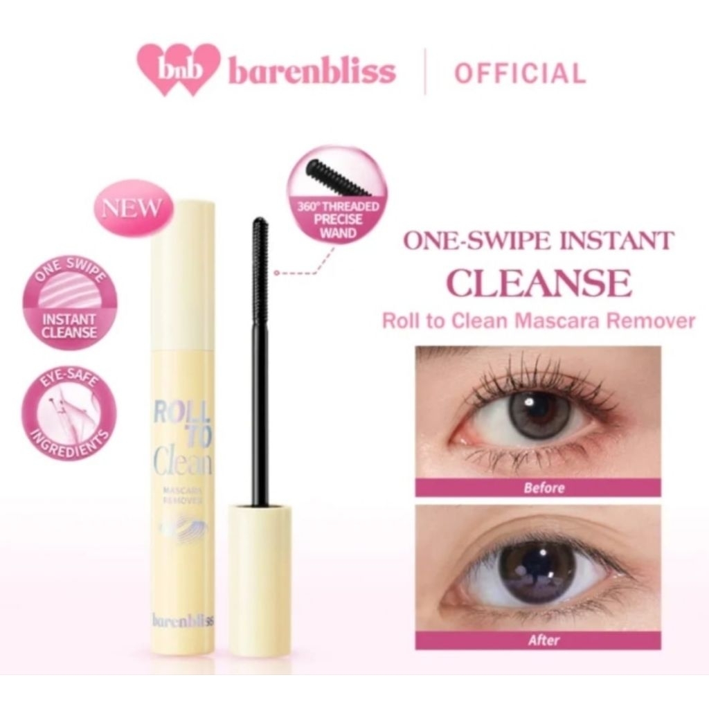 Barenbliss roll to clean mascara remover