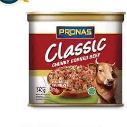 Pronas Kornet Sapi dengan Daging Suwir 340 g (CHUNKY)