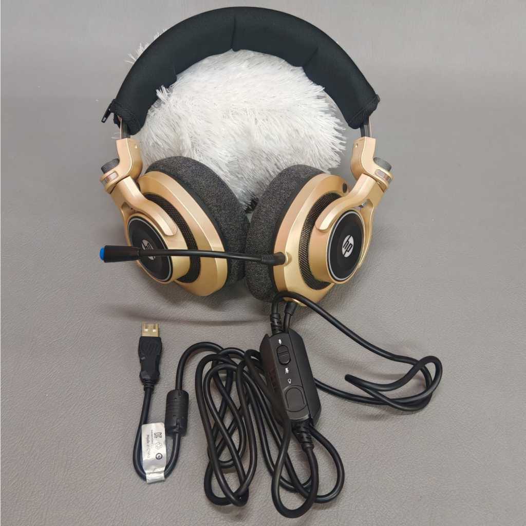 HEADSET GAMING HEADPHONE HP H500GS-71 RGB GAMING HEADSET SECOND PEMAKAIAN PRIBADI